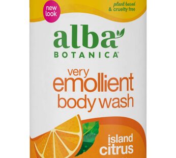 Alba Botanica Very Emollient Body Wash, Island Citrus, 32 Oz