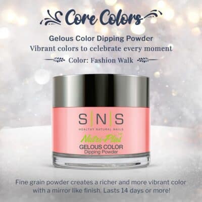 SNS Nail Dip Powder, Gelous Color Dipping Powder - Fashion Walk (Pink/Pastel, Cream) - Long-Lasting Dip Nail Color Lasts 14 Days - Low-Odor & No UV Lamp Required - 1oz - Image 2