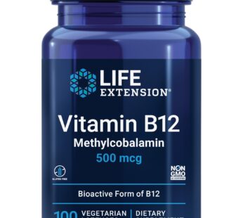 Life Extension Vitamin B12 Methylcobalamin 500mcg – Vitamin B12 Supplement For General Energy and Brain Health – Sugar Free Vegetarian Lozenges Dissolve in Your Mouth – Once Daily – 100 Count
