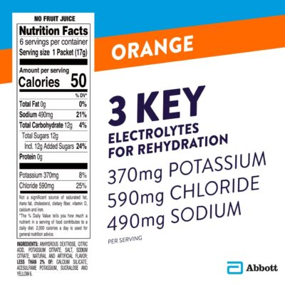 Pedialyte Electrolyte Powder, 0.6 Fl Oz Pouch, 6 Ct - Image 4