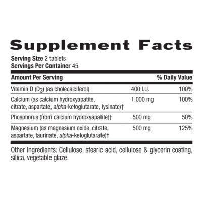 Country Life - Target-Mins Calcium Magnesium Complex with Vitamin D3-90 Tablets - Image 2