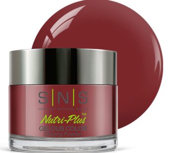 SNS Nail Dip Powder, Gelous Color Dipping Powder – She’s Pampered (Red, Wine/Burgundy, Cranberry, Cream) – Long-Lasting Dip Nail Color Lasts 14 Days – Low-Odor & No UV Lamp Required – 1oz