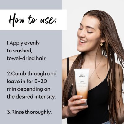 FOUR REASONS Toffee Toning Treatment - Color Depositing Conditioner for Color-Treated Hair - Semi Permanent Hair Toner, Vegan and Cruelty-Free (27 Shades), 6.76 fl oz - Image 6