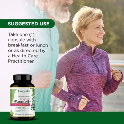 EMERALD LABS Women's 45+ 1-Daily Multi - Complete Multivitamin for Comprehensive Support, Bone & Heart Health* - Designed for Women 45+ - Gluten-Free & Vegetarian - 30 Vegetable Capsules - Image 5