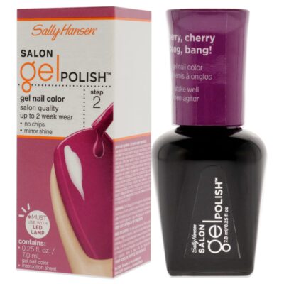 Sally Hansen Salon Gel Polish Nail Lacquer, Cherry, Cherry Bang, Bang, 0.14 Fl Oz - Image 4