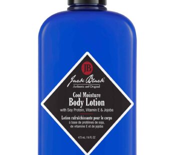 Jack Black Cool Moisture Body Lotion, 16 Fl. Oz. ? Soy Protein, Vitamin E & Jojoba ? Clean & Fresh Scent, Body Lotion for Dry Skin, Body Moisturizer, Body Cream for Men & Women