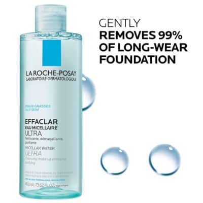 La Roche-Posay Effaclar Micellar Cleansing Water Toner for Oily Skin, Oil Free Makeup Remover, Safe for Sensitive Skin with Thermal Spring Water, 13.52 Fl Oz (Pack of 1) - Image 4