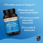 Dr. Mercola Antarctic Krill Oil, 30 Servings (60 Capsules), Dietary Supplement, Support Organ, Bone and Joint Health, Non GMO, MSC Certified - Image 4