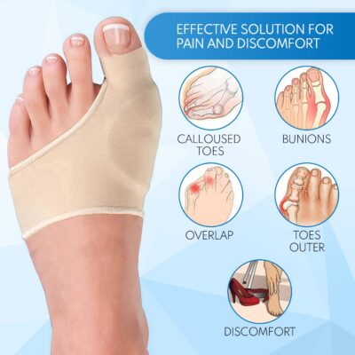 Bunion Correctors for Women and Men Relief for Big Toe Separator Gel Cushion Brace Splint Protector Support Hallux Valgus Hammer Toe Pain Inflammation Bunion Guard Shield Unisex to Align Bones in Feet - Image 5