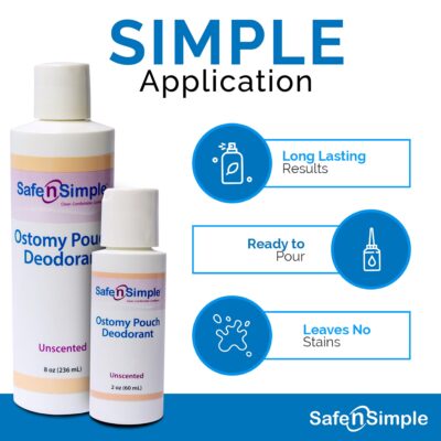 Safe n' Simple Ostomy Pouch Deodorant Classic Blue - Safe Deodorant - Colostomy Bag Odor Eliminator - Colostomy Deodorizer - 8 Fluid Ounce Drops - Image 7