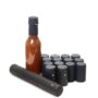 nicebottles Shrink Capsules, Black, 28x50mm, Pack of 30 - Compatible 5oz & 10oz Woozy & Hot Sauce Bottles - BOTTLE NOT INCLUDED