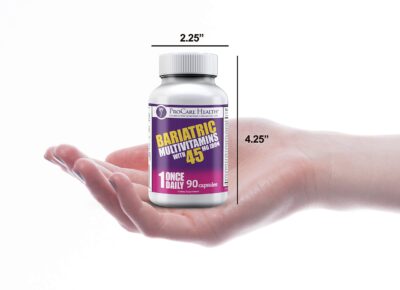ProCare Health | Once Daily Bariatric Multivitamin | Capsule | 45mg Iron | 90 Count - Image 3