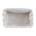 Bone Dry Pet Storage Collection Lattice Paw Print, Medium Rectangle, White/Gray - Image 3