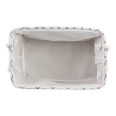 Bone Dry Pet Storage Collection Lattice Paw Print, Medium Rectangle, White/Gray - Image 3