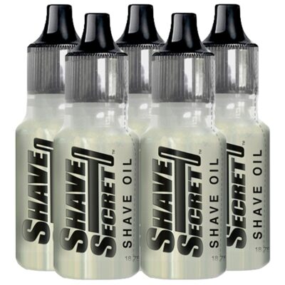 Shave Secret Shaving Oil - The Best Shave Ever! 18.75Ml (5 Pack)