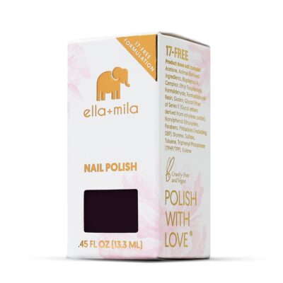 ella+mila Professional Nail Polish - Quick Dry Nail Polish - Long-Lasting & Chip-Resistant Nail Polish (Elite Collection - Little Plum Dress - 0.45 fl oz each) - Image 7