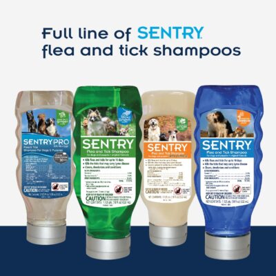 SENTRY PRO Flea and Tick Shampoo for Dogs, Rid Your Dog of Fleas, Ticks and Other Pests, Ginger Scent, 18 oz - Image 4