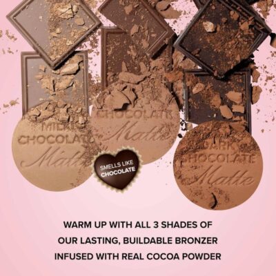 Too Faced Chocolate Soleil Matte Bronzer, 0.28 oz., Dark Chocolate - Image 4