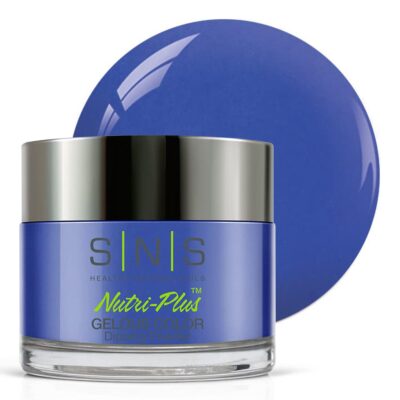 SNS Nail Dip Powder, Gelous Color Dipping Powder - Deep Blue Utila (Blue) - Long-Lasting Dip Nail Color Lasts 14 Days - Low-Odor & No UV Lamp Required - 1oz