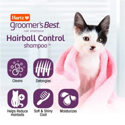 HARTZ Groomer's Best Hairball Control Cat Shampoo - Image 4