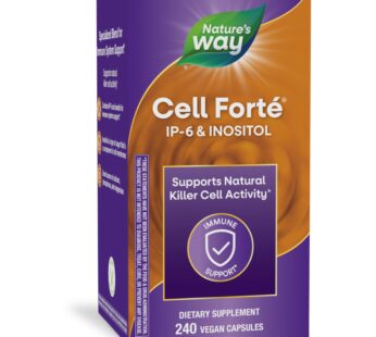 Nature’s Way Cell Fort? IP-6 & Inositol Supplement, Supports Natural Killer Cell Activity*, Immune Support*, Gluten-Free, Vegan, 240 Capsules (Packaging May Vary)