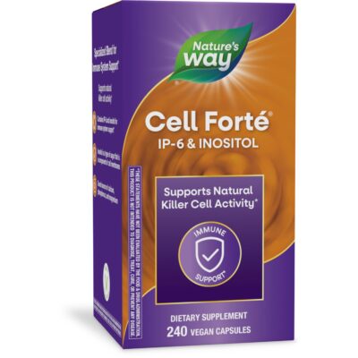 Nature's Way Cell Fort? IP-6 & Inositol Supplement, Supports Natural Killer Cell Activity*, Immune Support*, Gluten-Free, Vegan, 240 Capsules (Packaging May Vary)