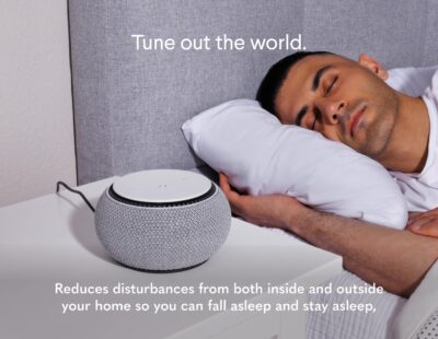 SNOOZ Smart White Noise Machine - Real Fan Inside for Non-Looping White Noise Sounds - App-Based Remote Control, Sleep Timer, and Night Light - Cloud - Image 5