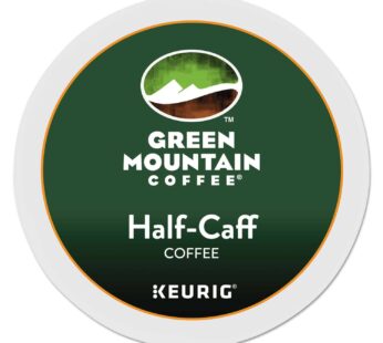 Green Mountain Coffee Roasters Half Caff, Single-Serve Keurig K-Cup Pods, Medium Roast Coffee, 24 Count