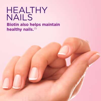 Nature's Bounty Optimal Solutions Hair, Skin & Nails Vitamin Gummies with Biotin, 2500 mcg, Strawberry, 80 Count - Image 5