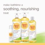 Burt's Bees Baby Shampoo and Wash Set, 2-in-1 Natural Origin Plant Based Formula for Sensitive Skin, Calming Lavender Scent, Tear-Free, Pediatrician Tested, 3 Travel Size Bottles, 36 oz (12 oz 3-Pack) - Image 8
