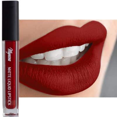 Mynena Red Long-Lasting Matte Liquid Lipstick Intense Color Smudge-Proof & Waterproof Comfortable Hydrating Shea Butter Vegan & Cruelty-Free | Elle