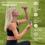 Go Nutrients Iodine Edge Organic Nascent Supplement Advanced Iodine Drops for Thyroid Support Boosted Energy Cognitive Function & Immunity Fast Absorbing Liquid Formula GMO-Free 1.0 oz. | 100 Servings - Image 4
