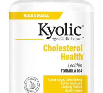 Kyolic Aged Garlic Extract Formula 104 Cholesterol Health, 300 Capsules (Packaging May Vary)