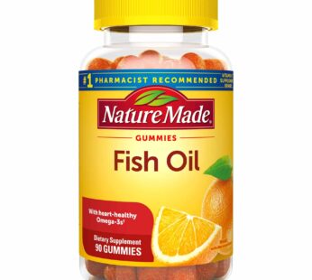 Nature Made Fish Oil Gummies, Omega 3 Fish Oil Supplements, Healthy Heart Support, 90 Gummies, 45 Day Supply