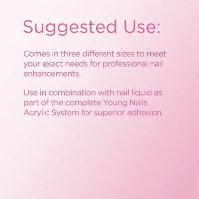 Young Nails Acrylic Core Powder - Self-Leveling Acrylic Nail Powder, Clear Nude Pink White Acrylic Powder for Nail Extenstion, Professional Grade, Superior Adhesion, Color - White, 85g - Image 4