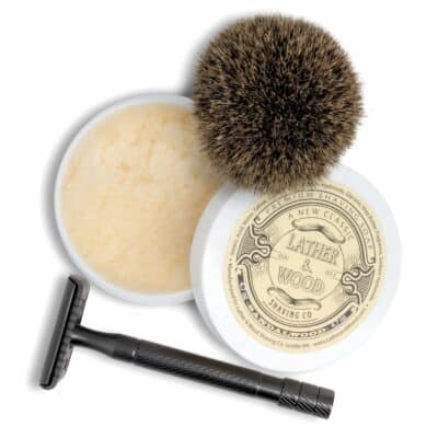 ather & Wood Shaving Soap - Sandalwood - Simply The Best Luxury Shaving Cream - Tallow - Dense Lather with Fantastic Scent for The Worlds Best Wet Shaving Routine. 4.6 oz (Sandalwood) - Image 3