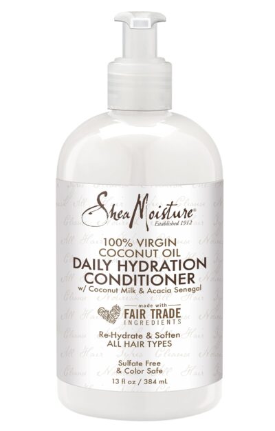 Sheamoisture Daily Hydrating Conditioner For All Hair Types 100% Virgin Coconut Oil Sulfate-Free 13 oz (Packaging May Vary)