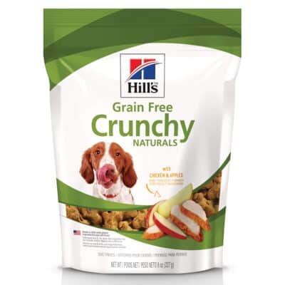 Hill's Grain Free Crunchy Naturals Treats, All Life Stages, Great Taste, Dog Treats, Chicken & Apples, 8 oz Bag