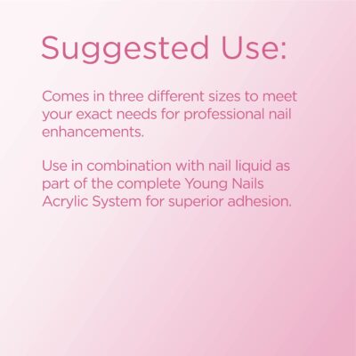 Young Nails Acrylic Core Powder - Self-Leveling Acrylic Nail Powder, Clear Nude Pink White Acrylic Powder for Nail Extenstion, Professional Grade, Superior Adhesion, Color - Natural, 85g - Image 4