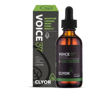 CLYOR Voice37- All Natural Voice Remedy for Singers – Boosts Your Voice – Soothes and Relieve Hoarseness – Lubricates Vocal Cords – Removes Mucus – Enhances Your Singing and Speaking – 2 oz