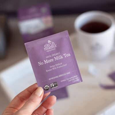Earth Mama No More Milk Tea | Organic Herbal Tea Bags to Reduce Breast Milk Production, Stop Breastfeeding, & Wean Lactation Naturally, Postpartum Essentials, Hibiscus & Sage Decaf Tea (16-Count, 2PK) - Image 7