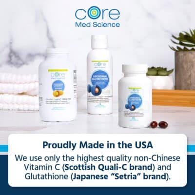 Core Med Science Liposomal Glutathione Supplement (500mg, 60 Softgels) - Pure Reduced Setria with Phospholipid Complex - Antioxidant Supplement for Energy, and Skin - Image 6