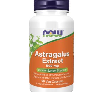 NOW Immune Support Supplements, Astragalus Extract 500 mg (Standardized to 70% Polysaccharides), 90 Veg Capsules