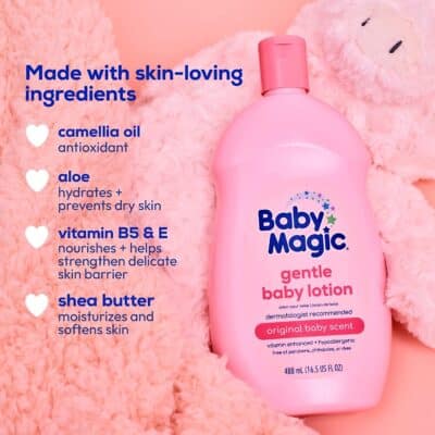 Baby Magic Baby Lotion Gentle 16.5 Ounce Baby Scent (488ml) (3 Pack) - Image 3