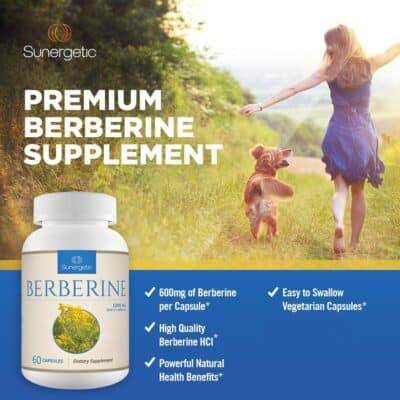 Sunergetic Premium Berberine Supplement - 1200mg of Berberine Per Serving - Berberine HCL Supplement Non-GMO - Immune Support- 60 Berberine Capsules - Image 4