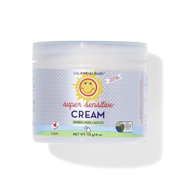 California Baby Super Sensitive Cream (Unscented) | Plant-based | Allergy Friendly | No Added Fragrance | Baby Sensitive Cream & Moisturizer for Dry, Very Sensitive Skin | 4oz.