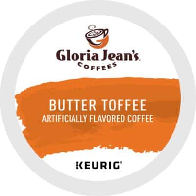 Gloria Jean's Coffees Butter Toffee, Single-Serve Keurig K-Cup Pods, Flavored Medium Roast Coffee, 24 Count (Pack of 1) - Image 2