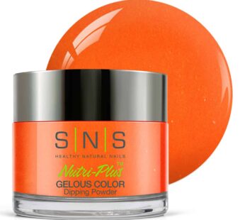 SNS Nail Dip Powder, Gelous Color Dipping Powder – Prince Of Orange (Orange/Coral, Cream) – Long-Lasting Dip Nail Color Lasts 14 Days – Low-Odor & No UV Lamp Required – 1oz