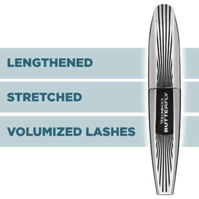 L'Oreal Paris Voluminous Butterfly Mascara, Washable, Blackest Black, 0.22 Fl. Oz., 1 Count - Image 2