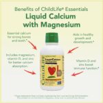 CHILDLIFE ESSENTIALS Liquid Calcium Magnesium Supplement - Supports Healthy Bone Growth for Children, Vitamin D3 & Zinc, All-Natural & Gluten Free - Natural Orange Flavor, 16 Fl Oz Bottle (Pack of 4) - Image 5